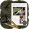 DIY Merino Wool Blanket Knitting Kit: Soft and Thick #7 Weight Jumbo Yarn, Knitting Needles and Pattern. Soft, Cozy, Great for Gifts